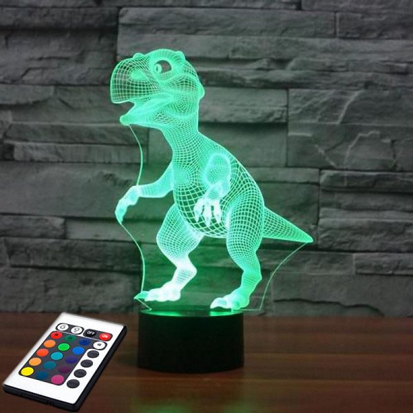 3д лампа Динозавр