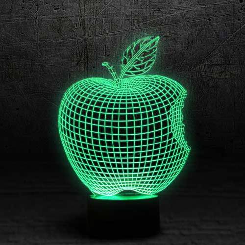 3d лампа яблоко