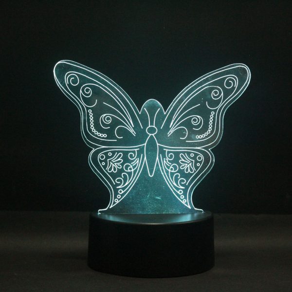 3D Лампа Бабочка (4)