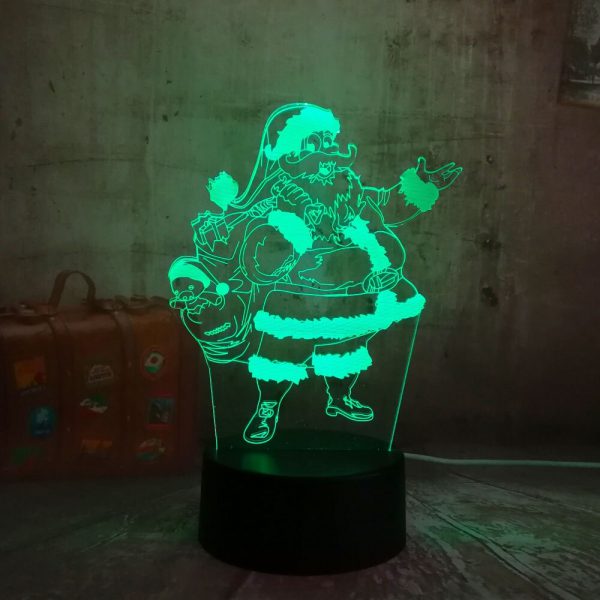 3D Лампа Дед Мороз (7)